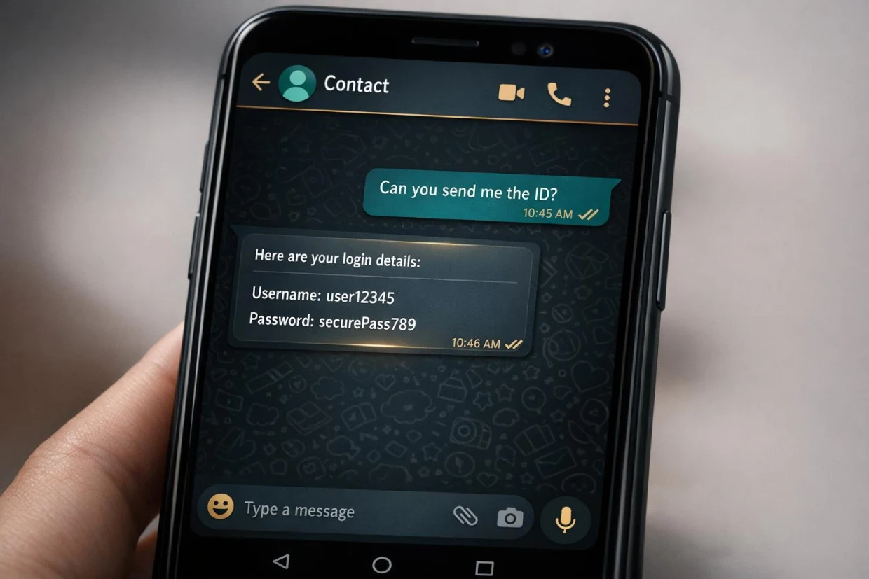 ReddyBook ID received instantly on WhatsApp with login credentials